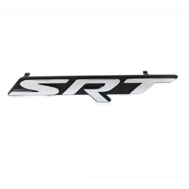 Front Grille Emblem Badge Clip-On for 2015-2018 Dodge Challenger SRT (Chrome/Black)