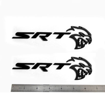 Hollow 3D Emblem for 2021-2023 Dodge Charger SRT Hellcat Tailgate/Side Black/Red/Chrome 1-Pack/2-Pack