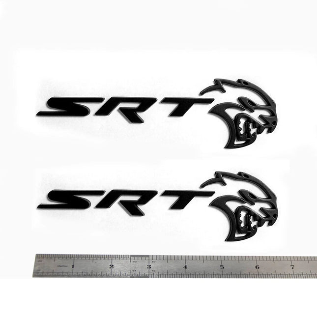 Hollow 3D Emblem for 2021-2023 Dodge Charger SRT Hellcat Tailgate/Side Black/Red/Chrome 1-Pack/2-Pack