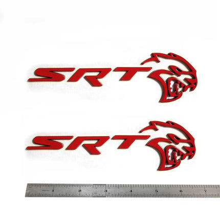 Hollow 3D Emblem for 2021-2023 Dodge Charger SRT Hellcat Tailgate/Side Black/Red/Chrome 1-Pack/2-Pack