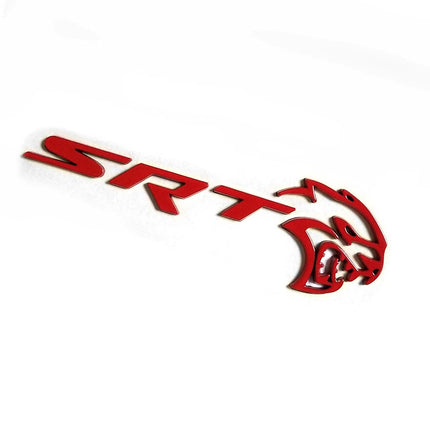 Hollow 3D Emblem for 2021-2023 Dodge Charger SRT Hellcat Tailgate/Side Black/Red/Chrome 1-Pack/2-Pack