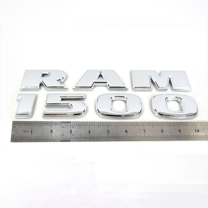 Emblem Set for 2015-2018 RAM 1500 3D Side Badge Replacement 68247897AA (Chrome / Black Red) 2-Pack/3-Pack