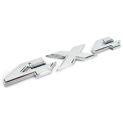 Emblem Set for 2015-2018 RAM 1500 3D Side Badge Replacement 68247897AA (Chrome / Black Red) 2-Pack/3-Pack