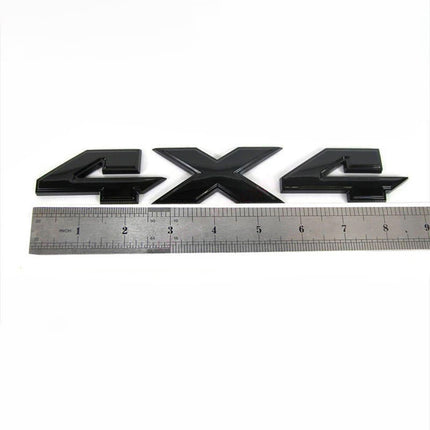 Emblem Badge Set for 2015-2018 RAM 2500 Heavy Duty Optional 4x4 Emblem (Black/Red) 2-Pack/3-Pack