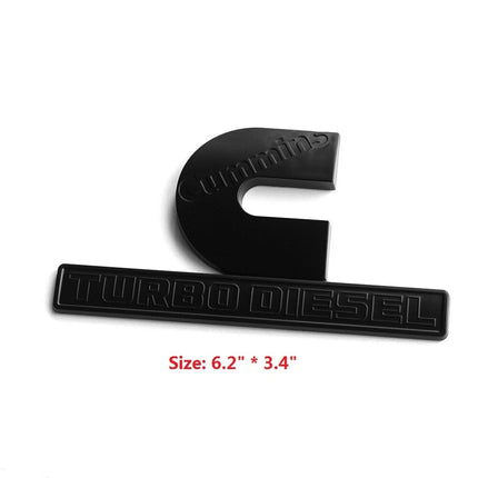 Hood Side Emblems 3D for 2013-2018 RAM 2500 3500 Cummins Turbo Diesel