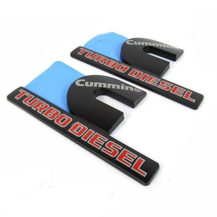 Hood Side Emblems 3D for 2013-2018 RAM 2500 3500 Cummins Turbo Diesel