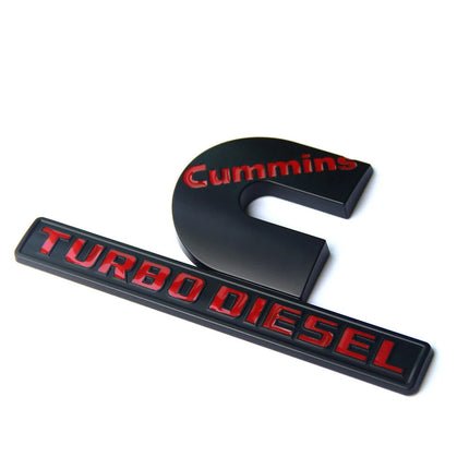 Hood Side Emblems 3D for 2013-2018 RAM 2500 3500 Cummins Turbo Diesel