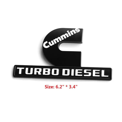 Hood Side Emblems 3D for 2013-2018 RAM 2500 3500 Cummins Turbo Diesel