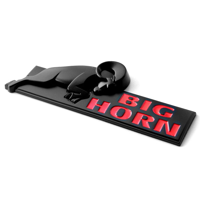 Tailgate Emblem for 2008‑2020 RAM 1500 2500 3500 Bighorn Replacement Black/Red/Chrome