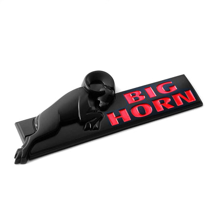 Tailgate Emblem for 2008‑2020 RAM 1500 2500 3500 Bighorn Replacement Black/Red/Chrome