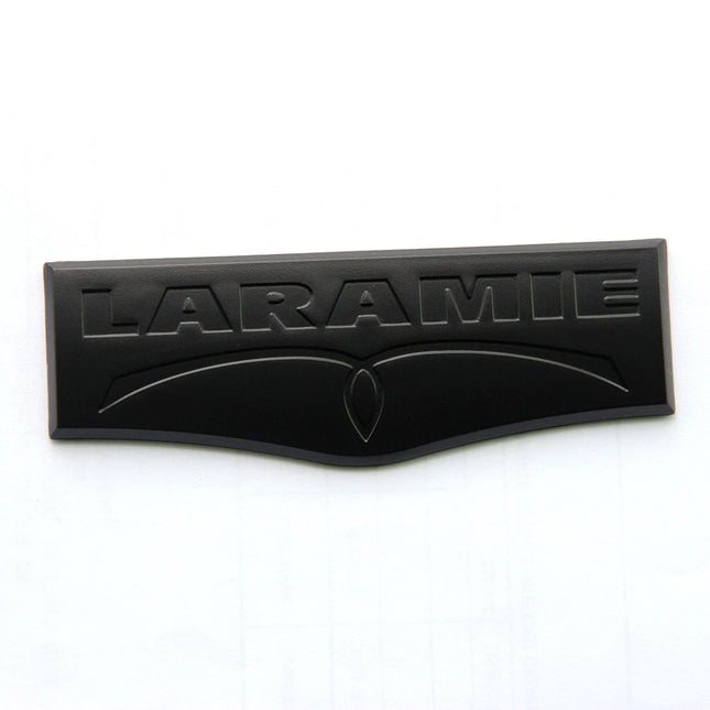 Tailgate Emblem 3D Badge Fits 2009-2021 Ram 1500 2500 3500 Laramie (Black/Red/Chrome)