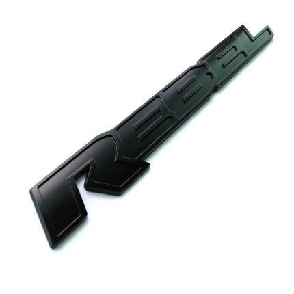 Tailgate Emblem Badge Fits 2015-2019 Ram 1500 REBEL 3D Replacement (Black/Red/Chrome)