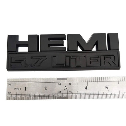 Fender Emblems for 2013-2024 RAM 1500 5.7L HEMI Badge Set 68247898AA (Black/Red/Chrome)