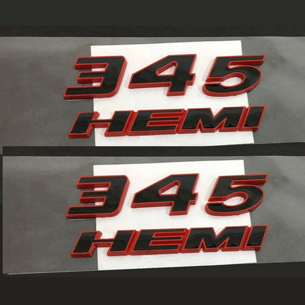 Fender Emblem Badge Set for 2011–2023 Dodge Charger Challenger 345 HEMI