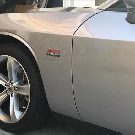 Fender Emblem Badge Set for 2011–2023 Dodge Charger Challenger 345 HEMI