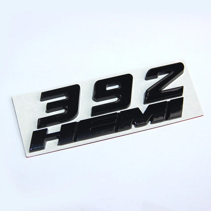 Hood Side Emblem Badges for 2011–2023 Dodge Charger Challenger 392 HEMI (Black/Red)