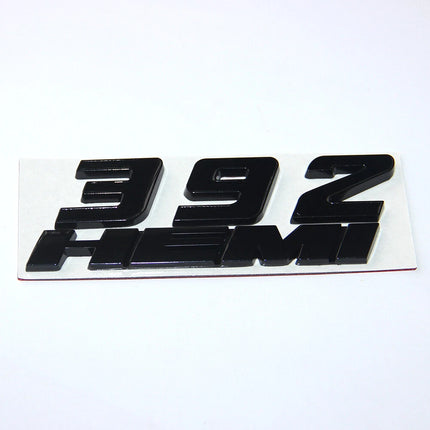 Hood Side Emblem Badges for 2011–2023 Dodge Charger Challenger 392 HEMI (Black/Red)