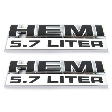 Emblems for 2009‑2018 Dodge Challenger Charger RAM 1500 5.7 Liter HEMI