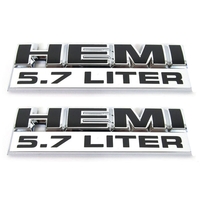 Emblems for 2009‑2018 Dodge Challenger Charger RAM 1500 5.7 Liter HEMI