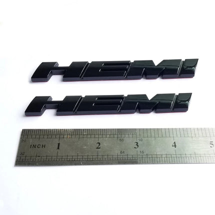 Fender Emblem Badges for 2011-2019 Dodge Challenger Chrysler 300 HEMI (Black/Red/Chrome)