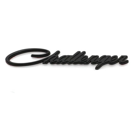 Front Fender Letter Emblem Badge Fits 2009–2023 Dodge Challenger (Black/Chrome)