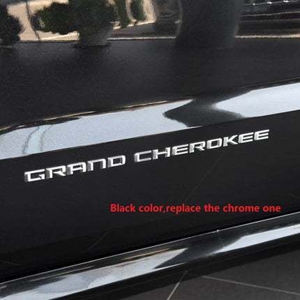 Altitude Emblem Replacement Set for 2014–2016 Jeep Grand Cherokee (Black/Chrome)