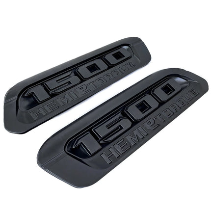 Hood Emblems for 2020–2024 RAM 1500 eTorque Exterior Replacement Badge (Blue/Black/Red)