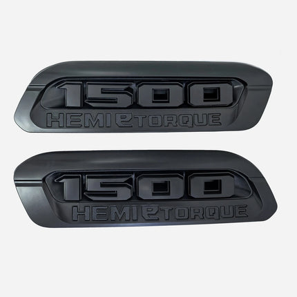 Hood Emblems for 2020–2024 RAM 1500 eTorque Exterior Replacement Badge (Blue/Black/Red)