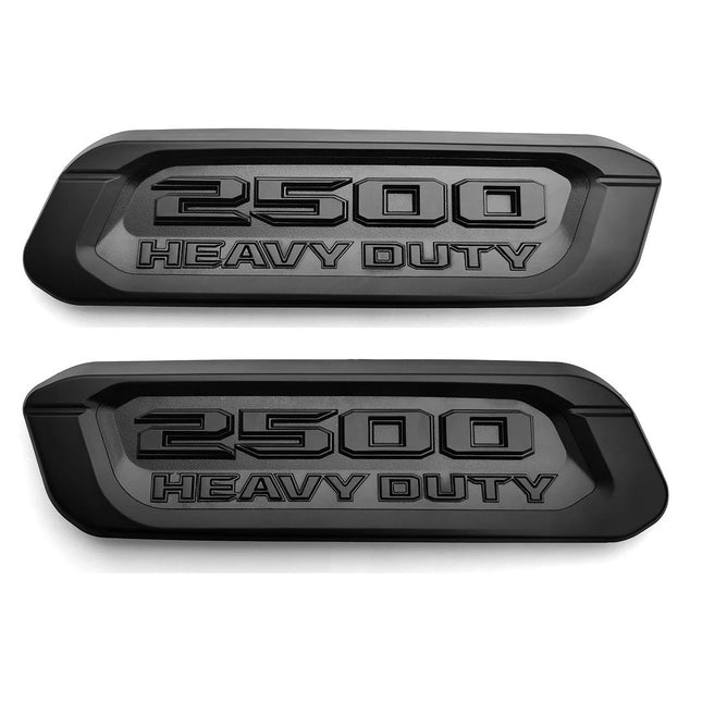 Hood Emblem Set for 2019-2026 RAM 2500 Heavy Duty Badge Replacement (Black/Red/Chrome)