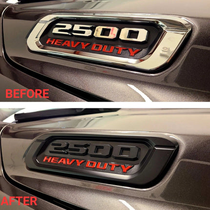Hood Emblem Set for 2019-2026 RAM 2500 Heavy Duty Badge Replacement