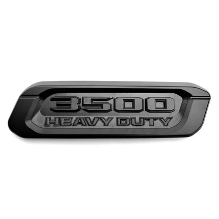 Hood Emblems for 2019–2026 RAM 3500 Heavy Duty Left Right Badge Set (Black/Red)