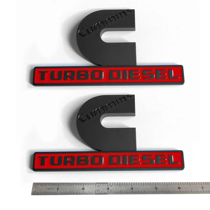 Hood Side Emblems for 2019–2026 RAM 2500/3500 Cummins Turbo Diesel