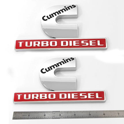 Hood Side Emblems for 2019–2026 RAM 2500/3500 Cummins Turbo Diesel