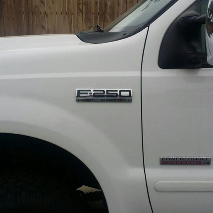 Emblem Set Fits 2003-2007 6.0L Power Stroke F-350 Lariat Super Duty