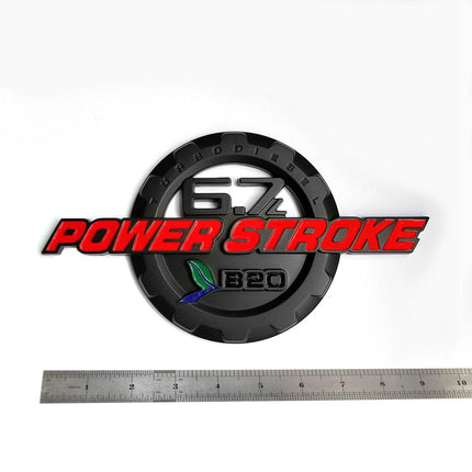 Door Emblem Set for 2017-2019 F250 F350 6.7L Powerstroke Super Duty B20