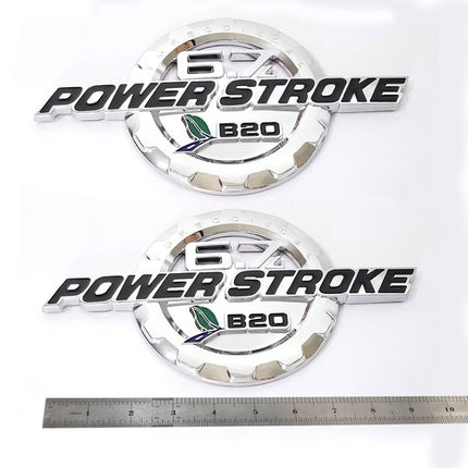 Door Emblem Set for 2017-2019 F250 F350 6.7L Powerstroke Super Duty B20