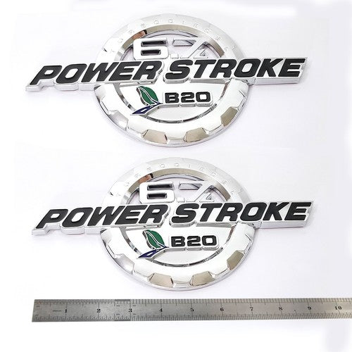 Door Emblem Set for 2017-2019 F250 F350 6.7L Powerstroke Super Duty B20