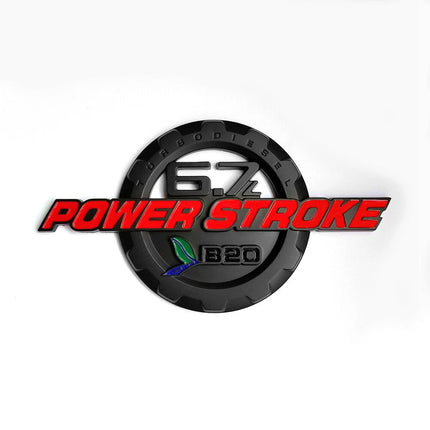 Door Emblem Set for 2017-2019 F250 F350 6.7L Powerstroke Super Duty B20