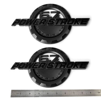 Emblem Badge Set for 2011-2016 F-250 Super Duty Lariat 6.7L Powerstroke
