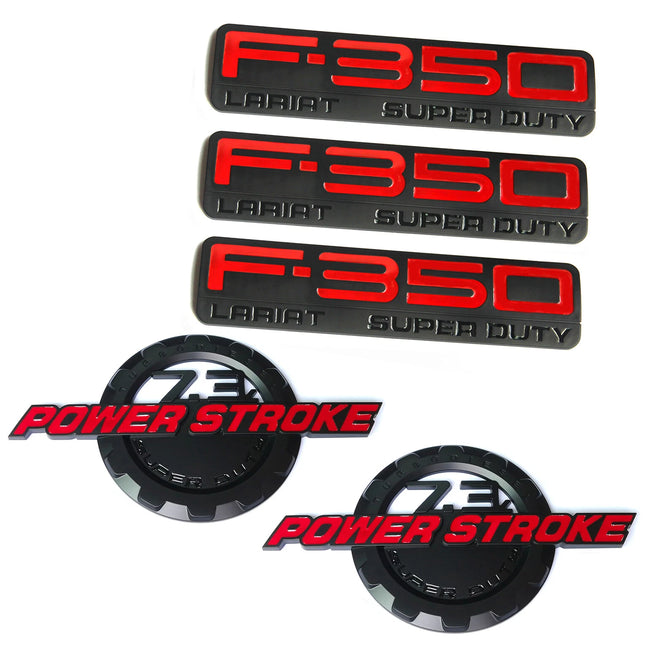 Emblem Badge Set for 1999-2003 F350 Super Duty Lariat 7.3L Power Stroke