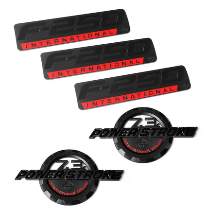 3D Emblem Badge Set for 1999-2003 F250 7.3L Power Stroke International