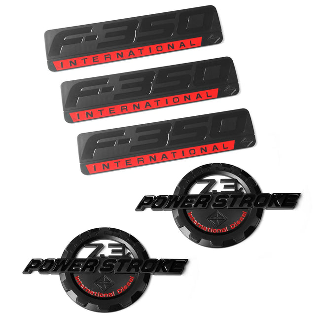 Side Tailgate Emblems for 1999–2003 F350 International 7.3L Power Stroke