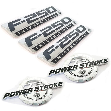 3D Emblem Badge Set for 1999-2003 F250 7.3L Power Stroke International