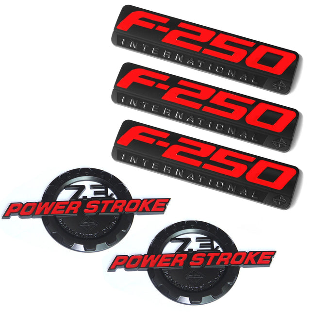3D Emblem Badge Set for 1999-2003 F250 7.3L Power Stroke International