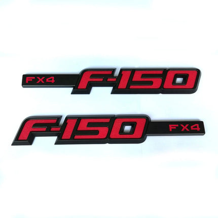 FX4 Side Emblem Set for 2009-2014 Ford F150 3D Raised Badge Replacement