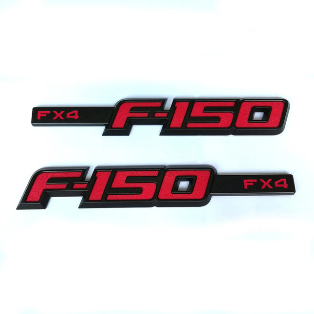FX4 Side Emblem Set for 2009-2014 Ford F150 3D Raised Badge Replacement