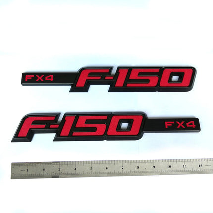 FX4 Side Emblem Set for 2009-2014 Ford F150 3D Raised Badge Replacement
