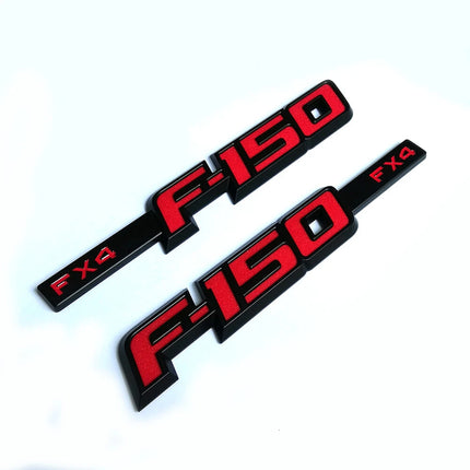 FX4 Side Emblem Set for 2009-2014 Ford F150 3D Raised Badge Replacement