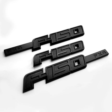 FX4 Emblem Set for 2009-2014 Ford F-150 Side Tailgate Badge Replacement