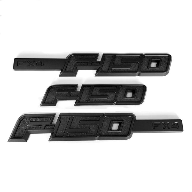 FX4 Emblem Set for 2009-2014 Ford F-150 Side Tailgate Badge Replacement